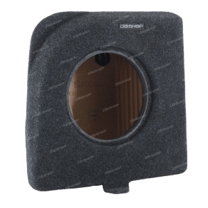 Короб стелс для сабвуфера на Skoda Octavia A7 универсал 2013-2020 (10", в левое крыло, темно-серый, без крышки) Короб стелс для сабвуфера на Skoda Octavia A7 универсал 2013-2020 (10", в левое крыло, темно-серый, без крышки)